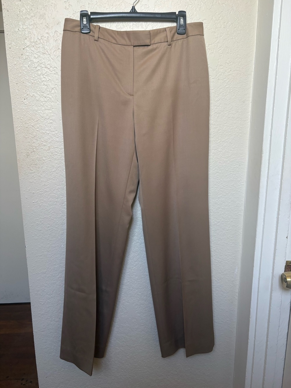 Brooks Brothers 365 Caroline Fit Wool Pants Trousers Lined Tan Khaki Work